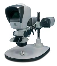 Lynx stereo microscope Boom Oblique and Direct viewer