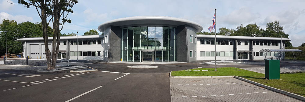 Panaramic of The Freeman Building, Vision Engineering HQ, Woking, Surrey
