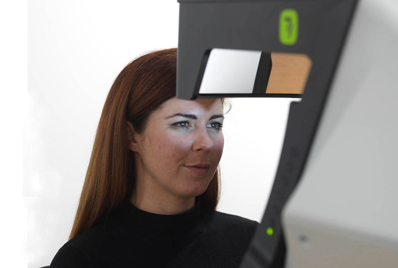 Woman looking into CONTOUR Deep Reality viewer