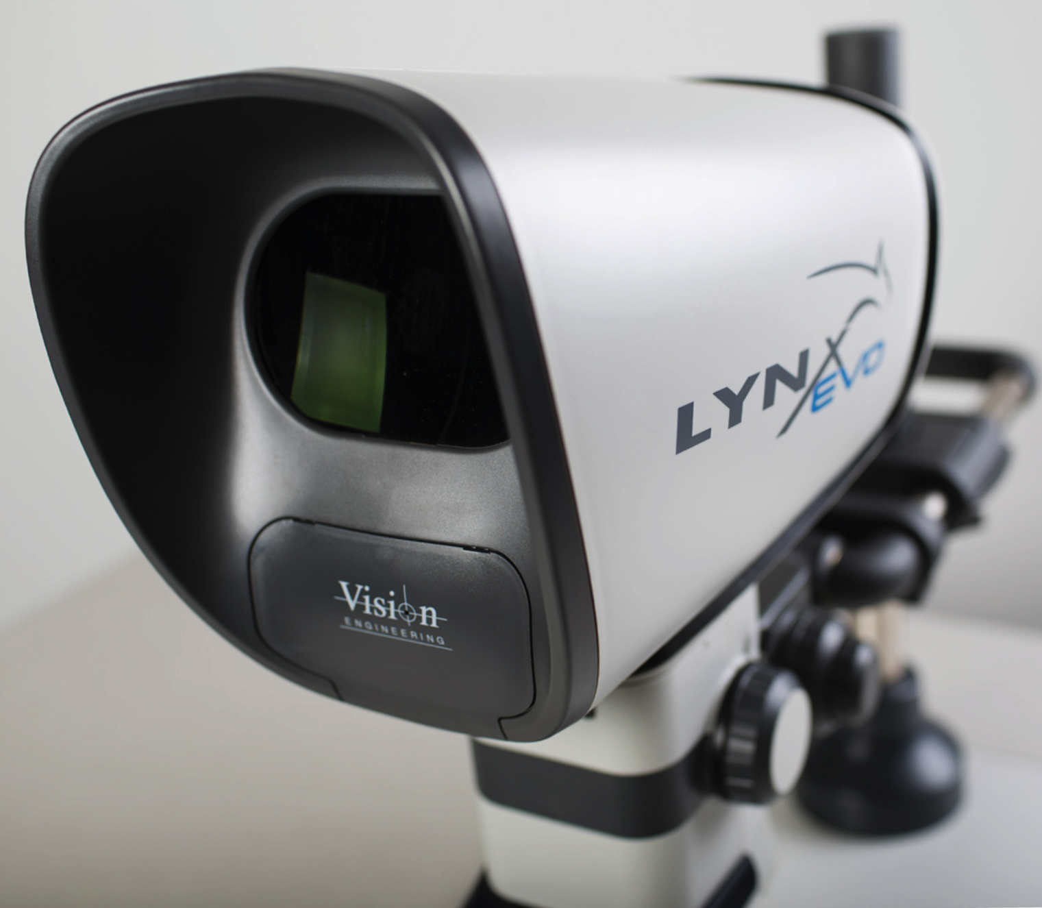 Viewing head of Lynx EVO eyepiece-less stereo microscope
