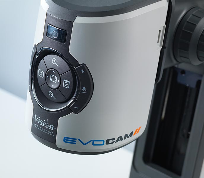 EVO Cam II digital microscope controls