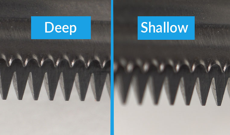 Image comparing depth of field