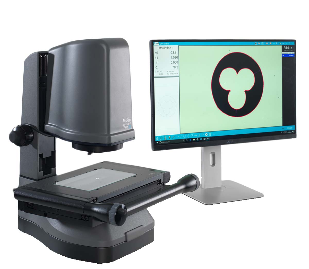 Hawk optical and video measurement microscope