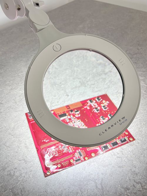 ClearView DUO inspecting a PCB