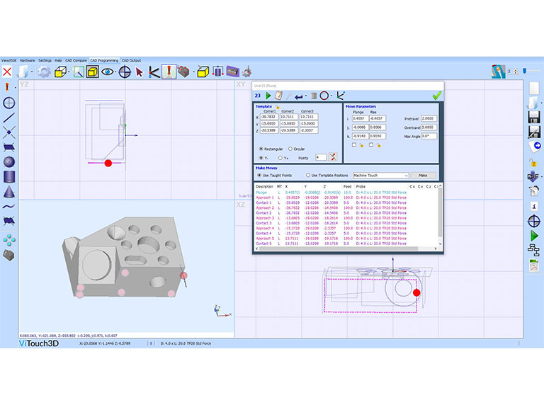 CMM software ViTouch3D programming from CAD