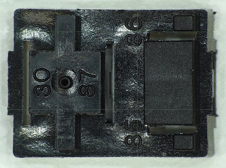 Black plastic component inspection in FHD