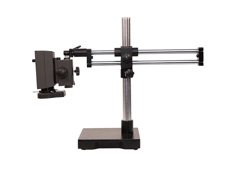 Makrolite 4K digital microscope on double arm boom stand