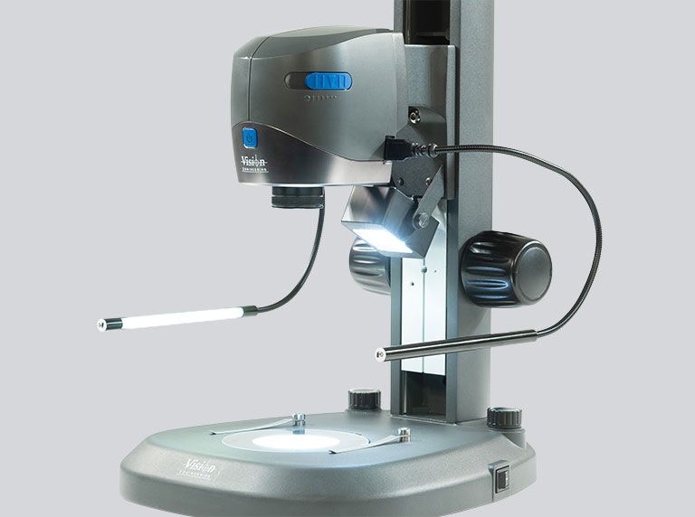 VE Cam digital microscope with flexible illumination arms
